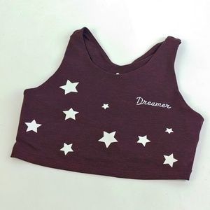 Spiritual Gangster Dream Tech Embroidered Crop Bra